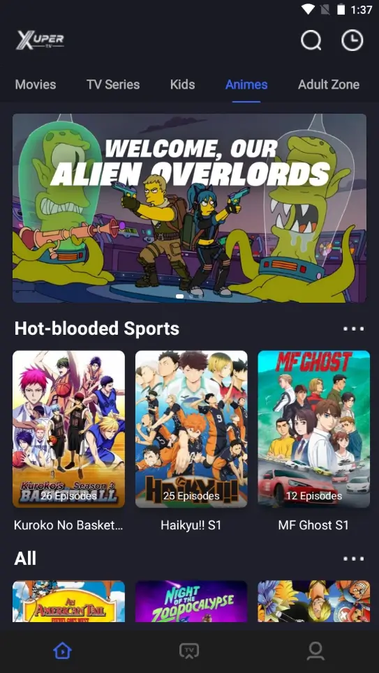 Sección deportiva de Xupertv APK - Experiencia de streaming deportivo