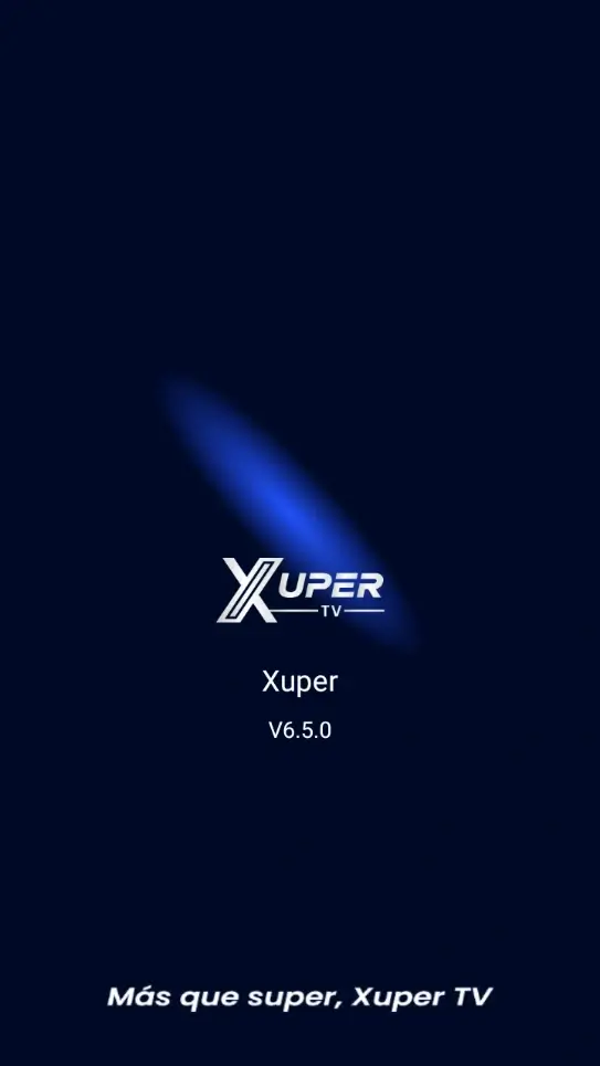 Pantalla de inicio de la app Xupertv APK - Sucesor oficial de Magis TV
